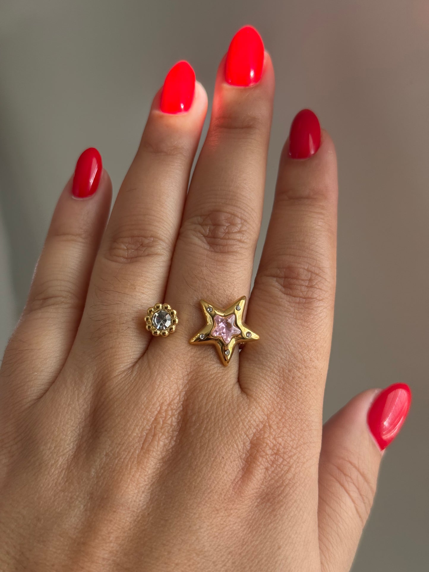 Pink Glow Ring
